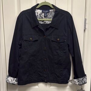 Black Denim&Co Women's Jacket